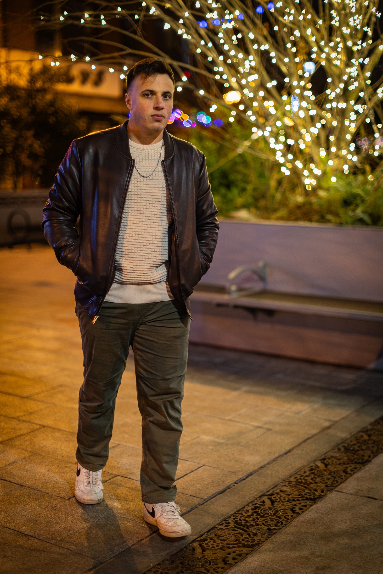 Night Lights Street Portrait