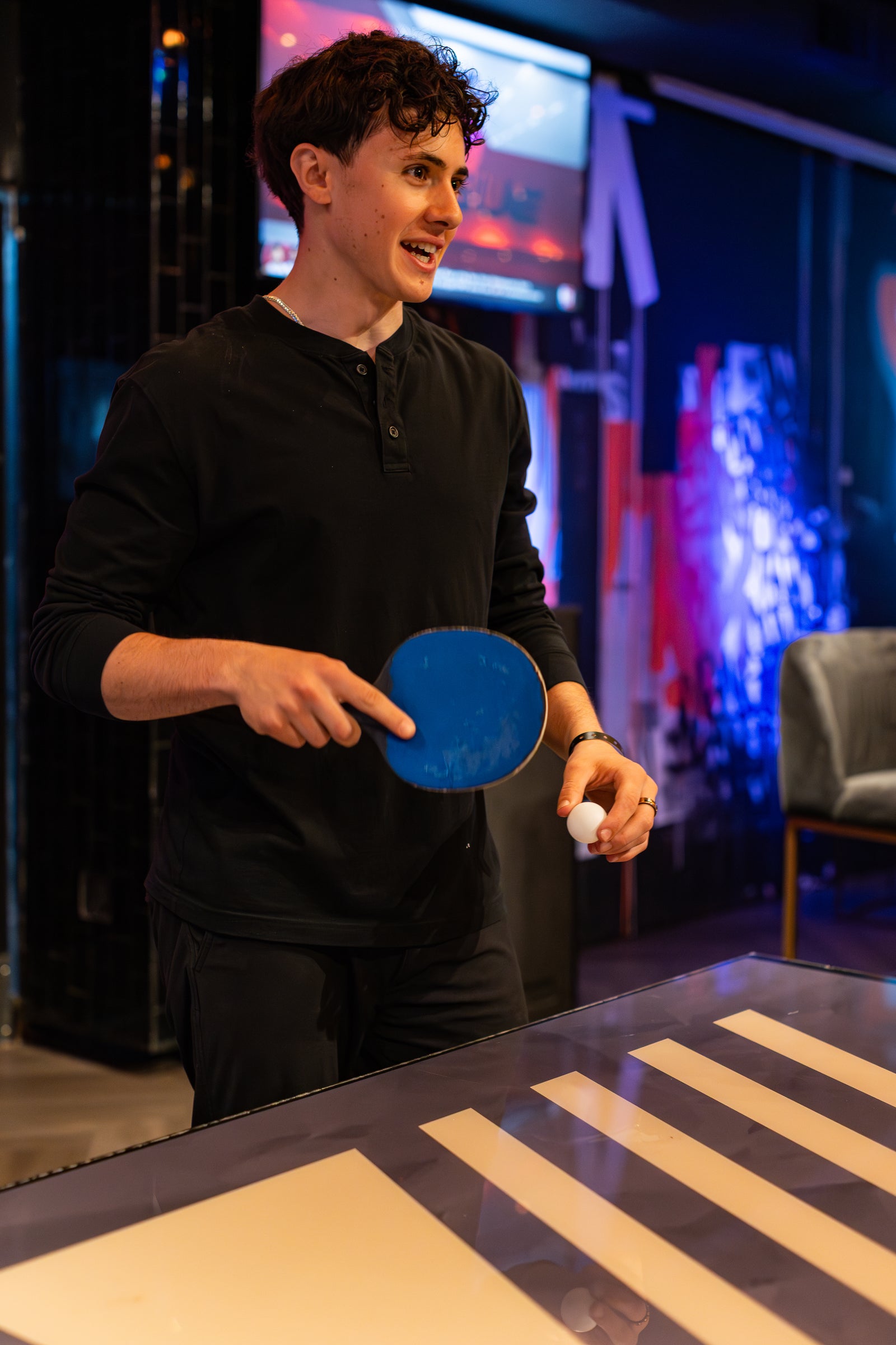 Table Tennis Game Action