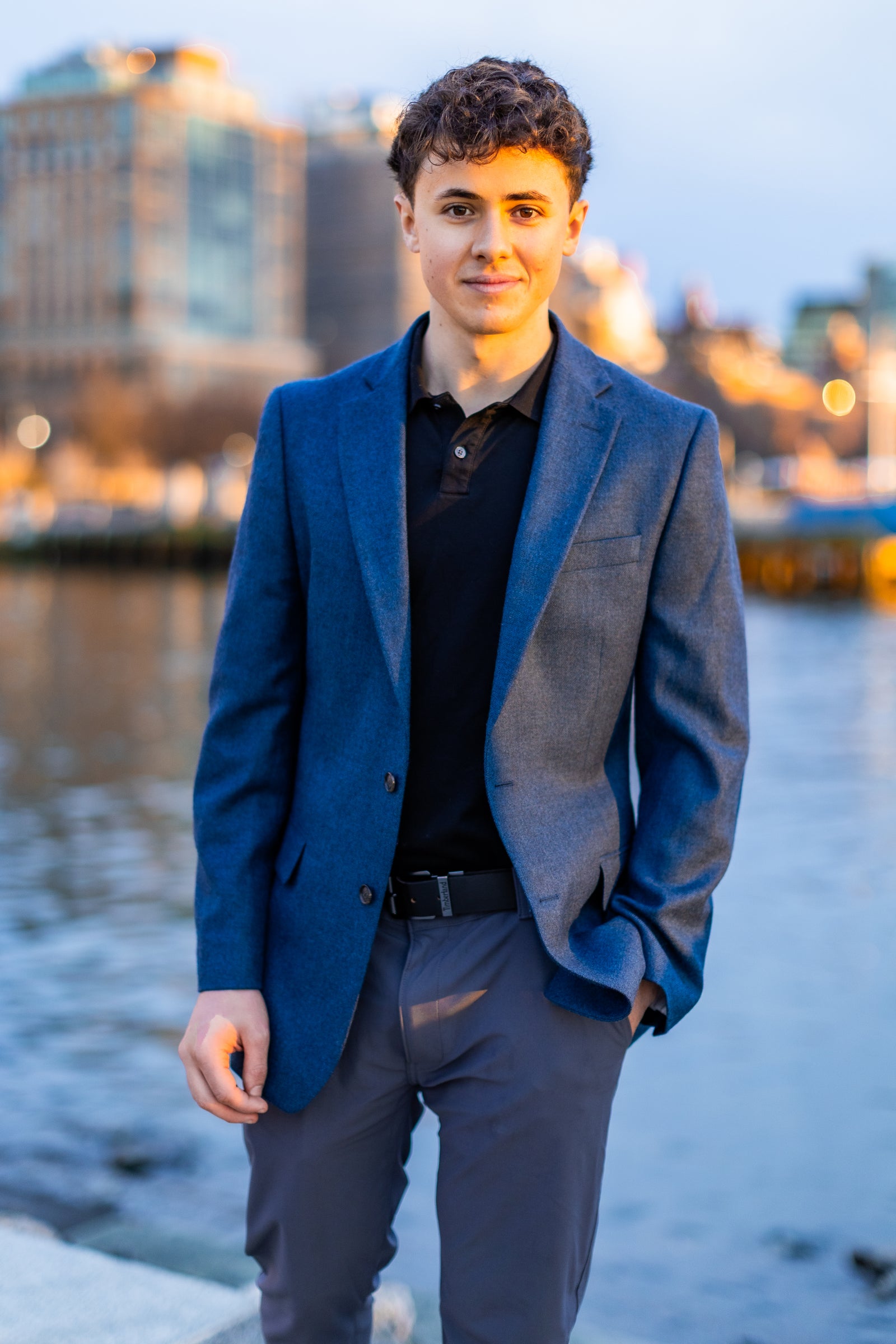 Waterfront Golden Hour Portrait